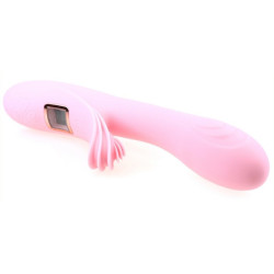 Generique Vibro Rabbit chauffant Lilo Heat 23cm Rose